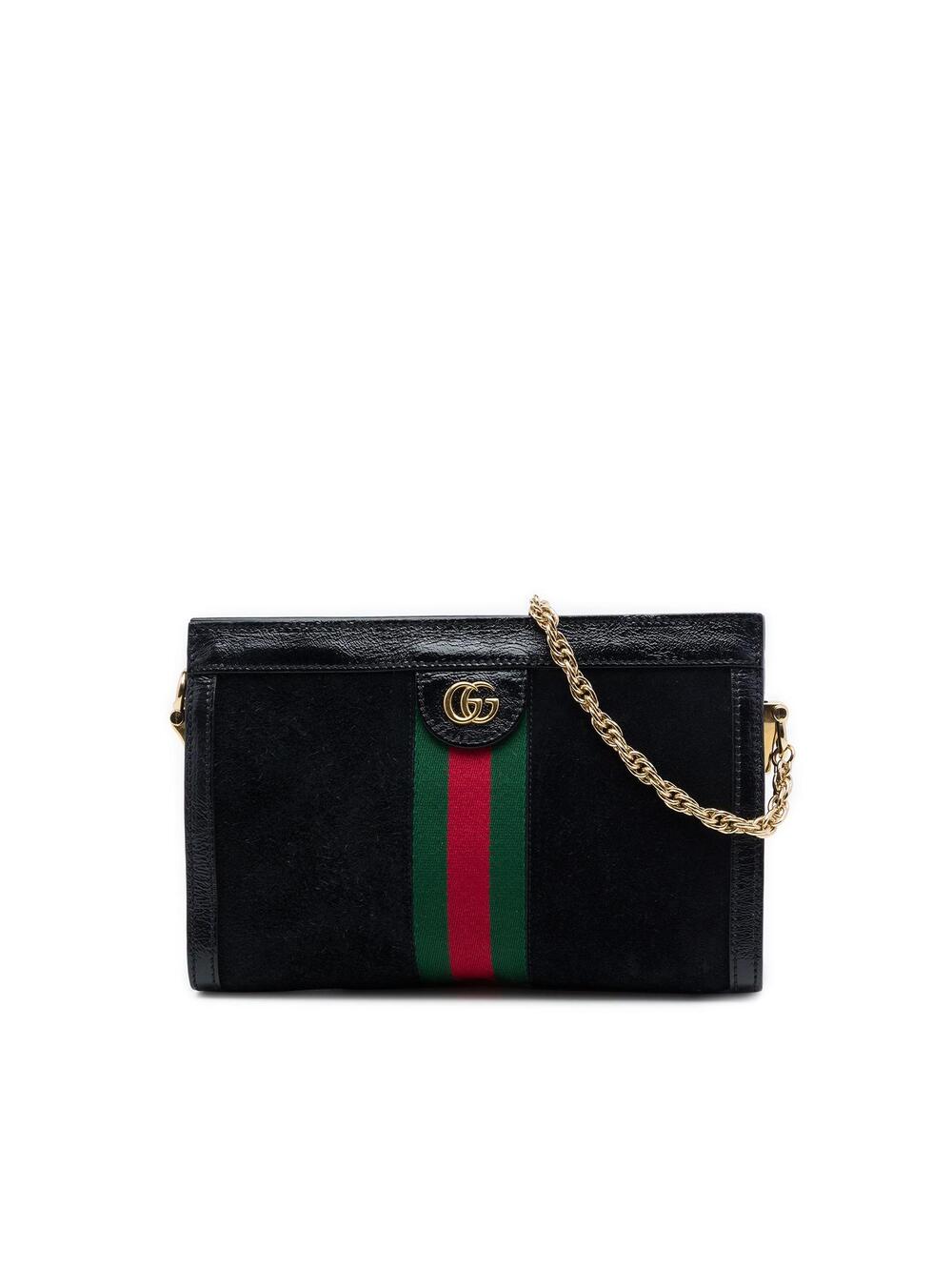 Gucci Small Suede Web Ophidia Chain #362258G77B
